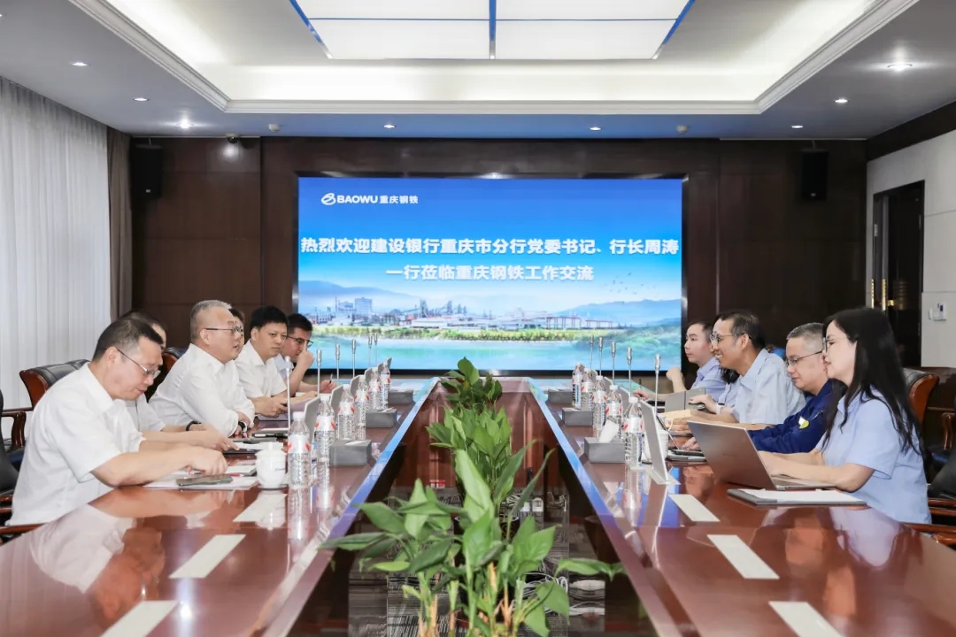 建设银行重庆市分行党委书记、行长周涛一行到访重庆钢铁